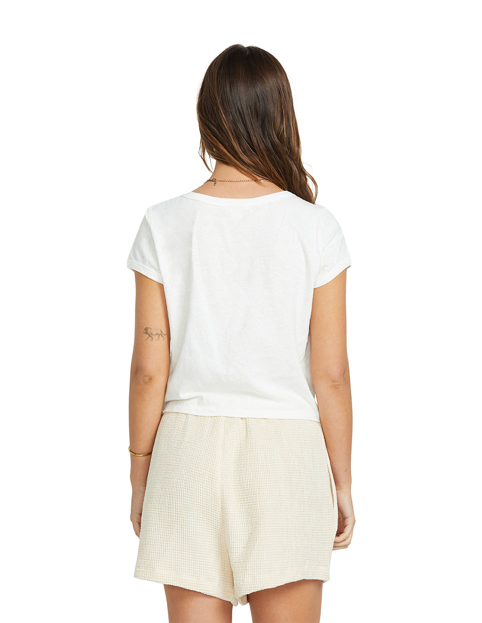 Playera manga corta Daily Tee Ss Knt cuello redondo para mujer 4