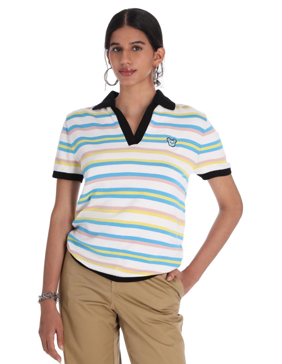 Playera tipo polo para mujer 1