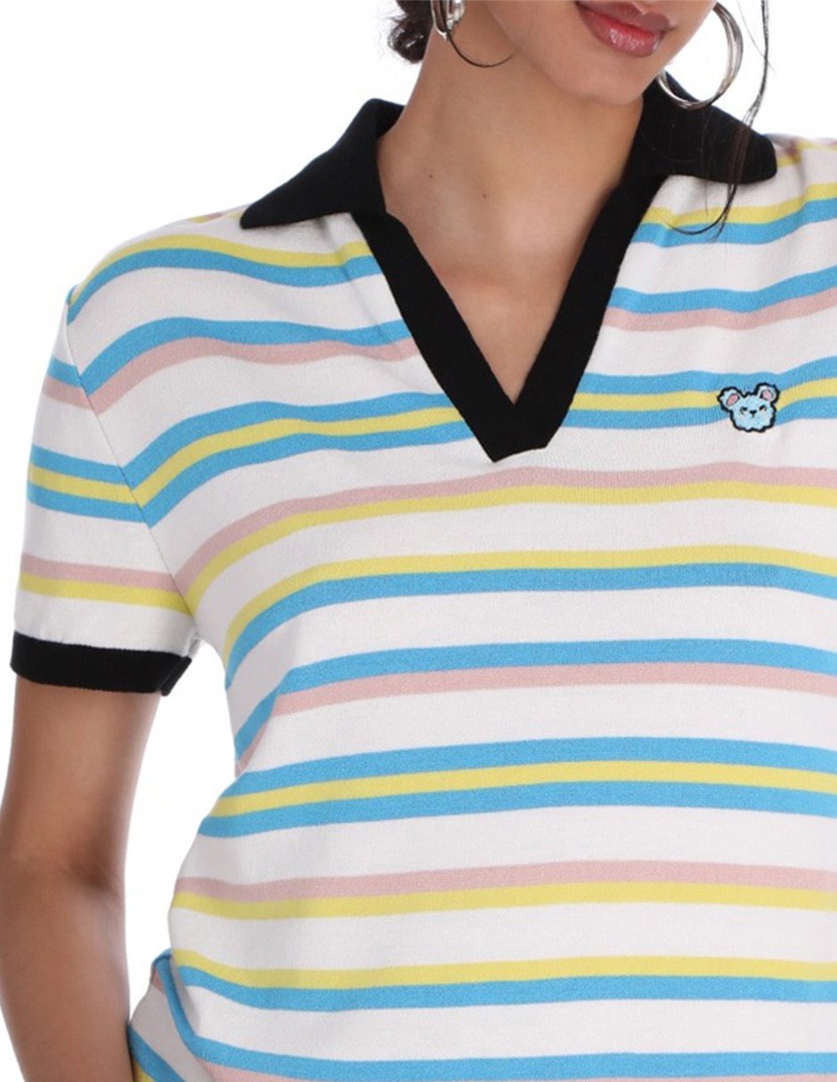 Playera tipo polo para mujer 4