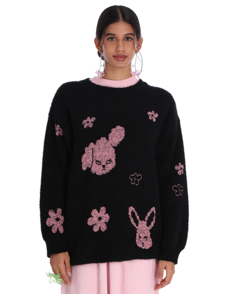 Suéter cuello redondo para mujer 4