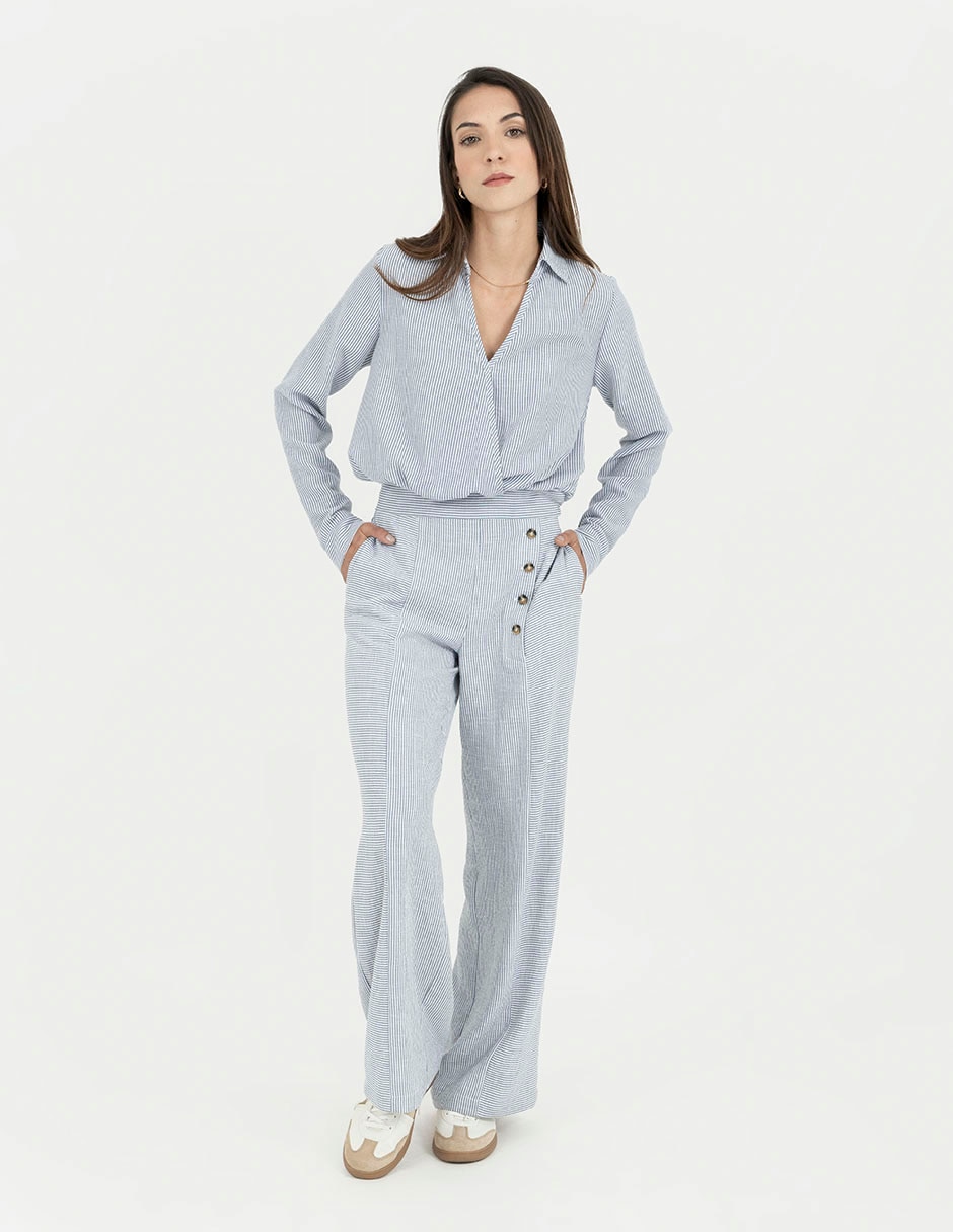Blusa manga larga para mujer