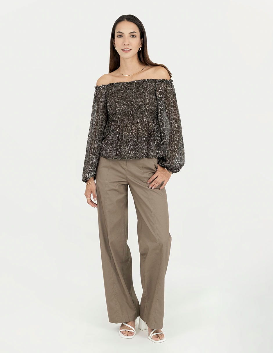 Blusa manga larga para mujer 5