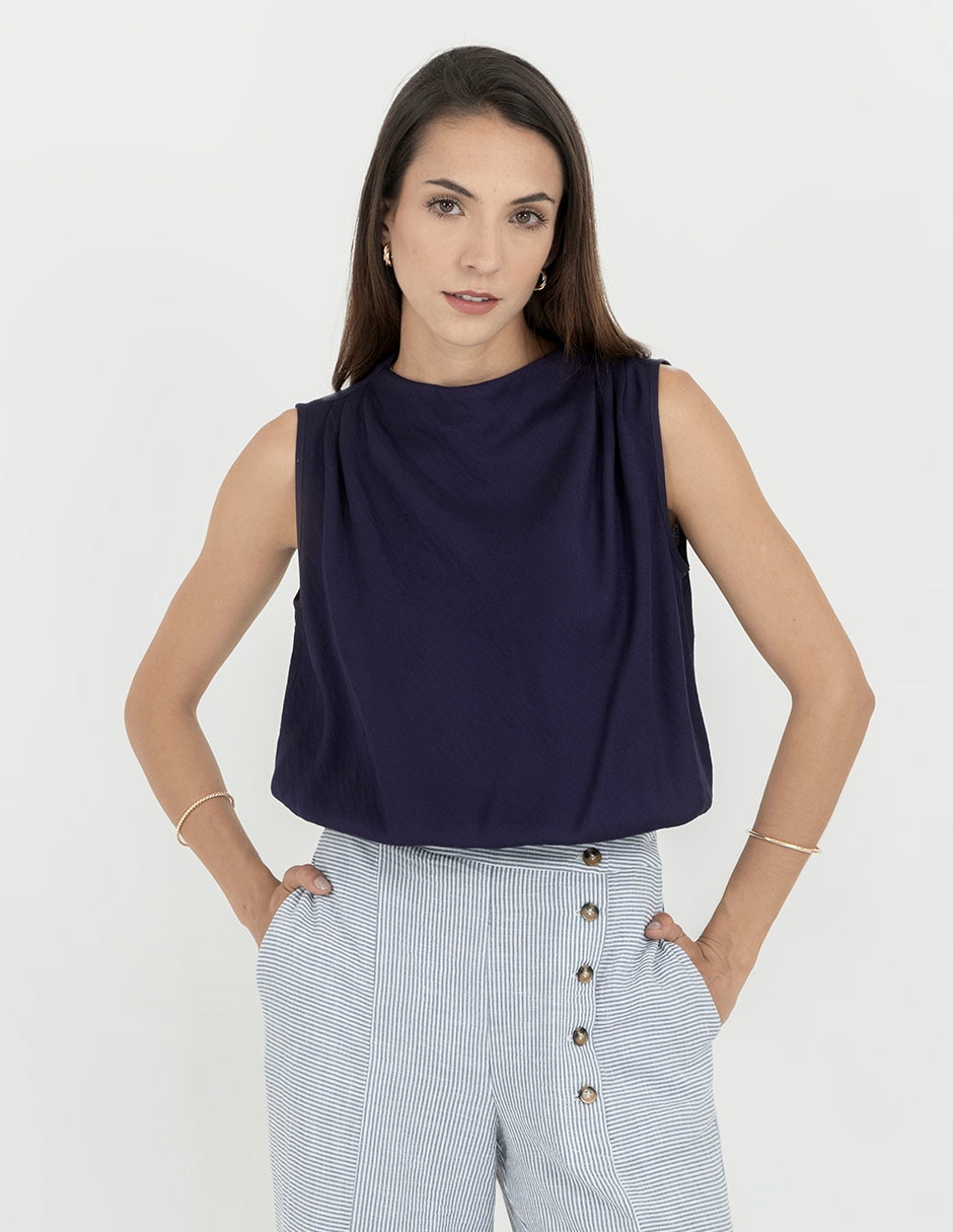 Blusa sin manga para mujer