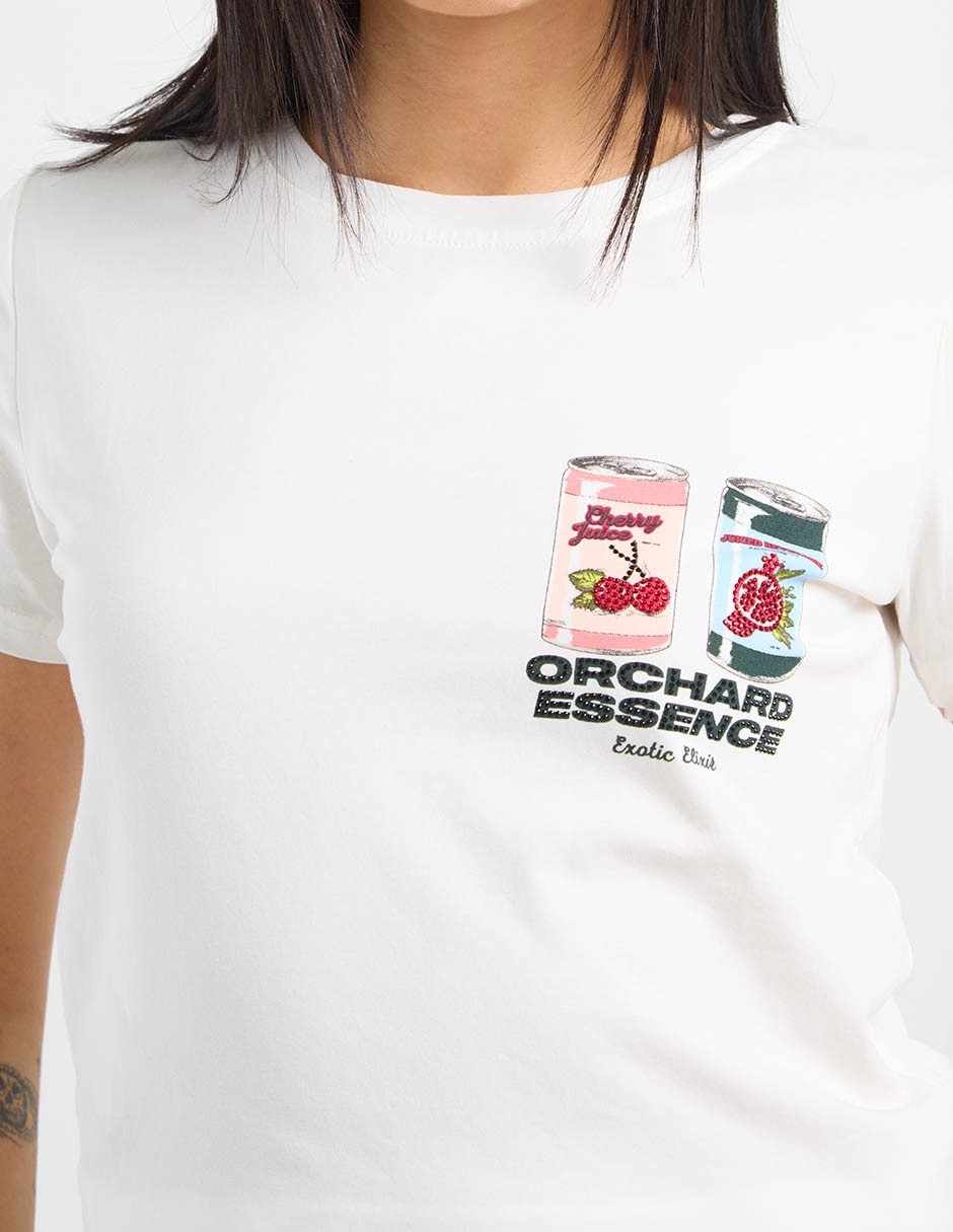 Playera manga corta cuello redondo para mujer 4