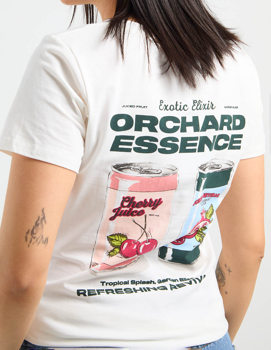 Playera manga corta cuello redondo para mujer 5