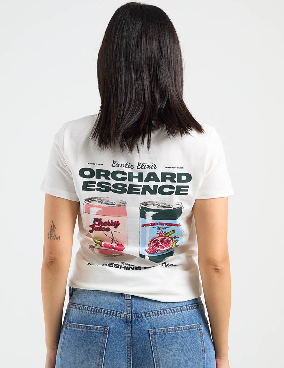 Playera manga corta cuello redondo para mujer 6