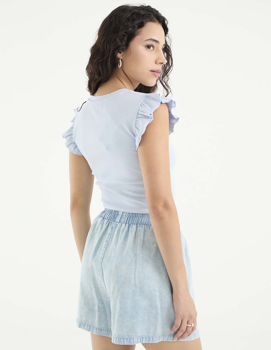 Blusa manga corta para mujer 2