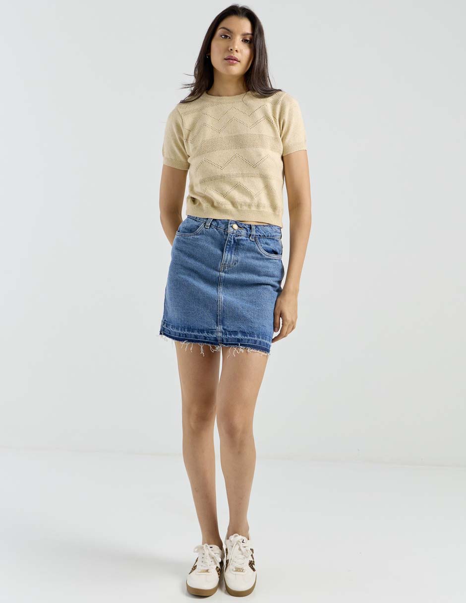 Blusa manga corta para mujer 3