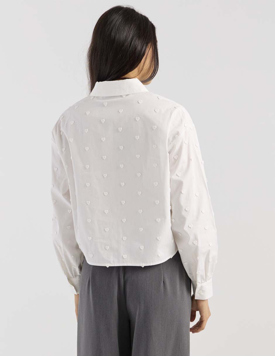 Blusa camisera manga larga para mujer 2