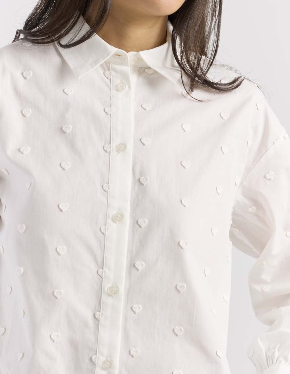 Blusa camisera manga larga para mujer 4