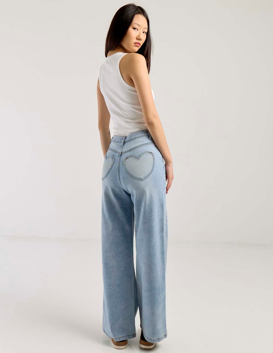 Jeans relaxed straight para mujer 2