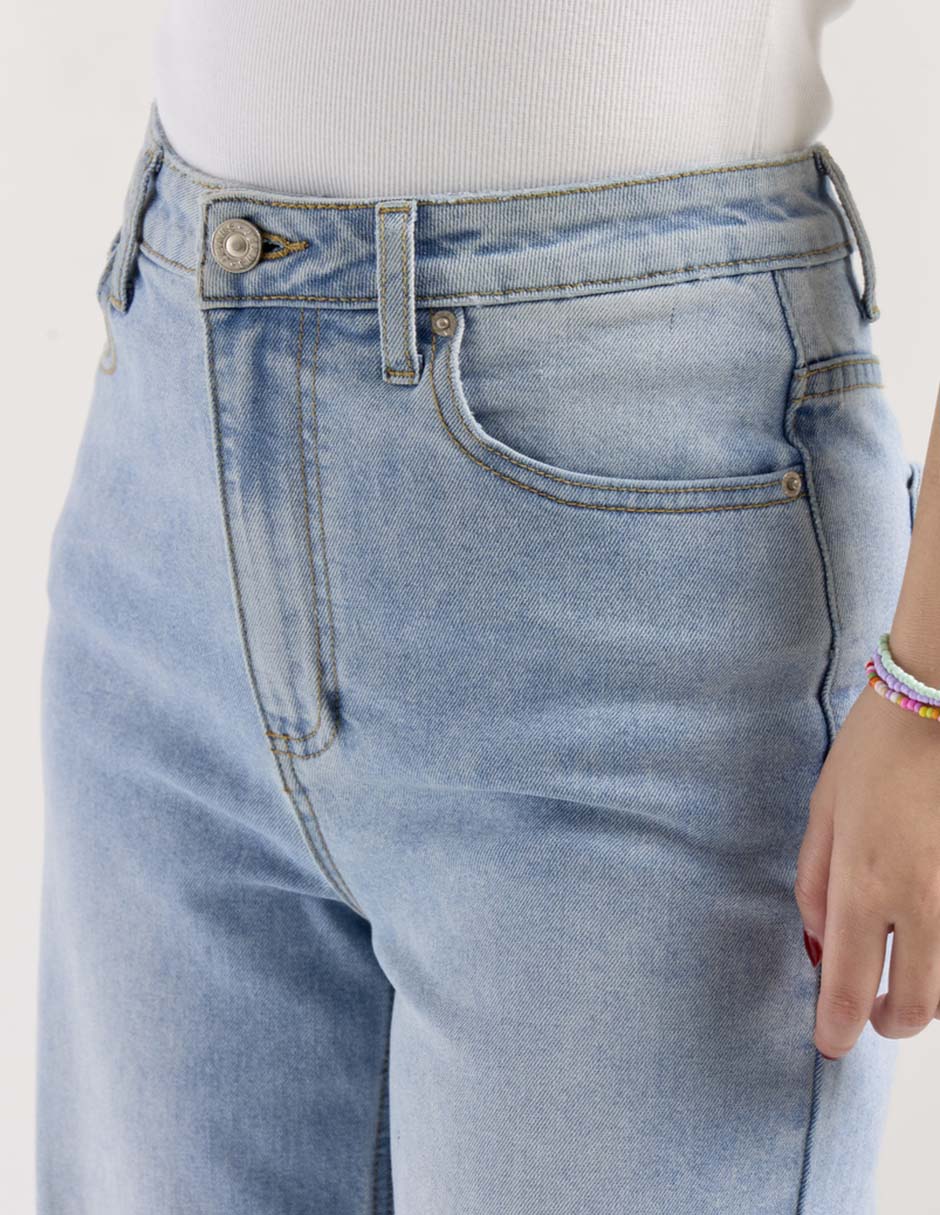 Jeans relaxed straight para mujer 4