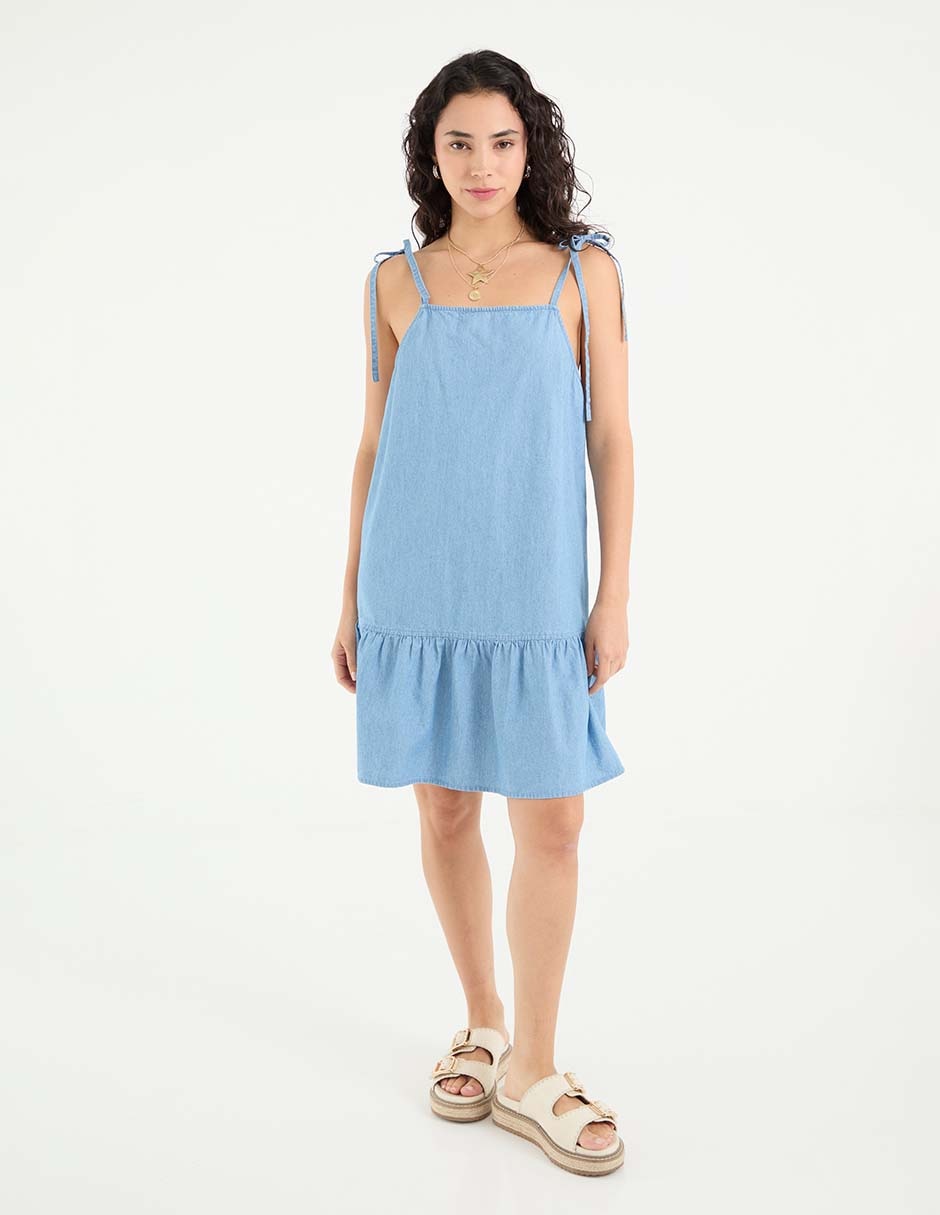 Vestido a la rodilla casual para mujer