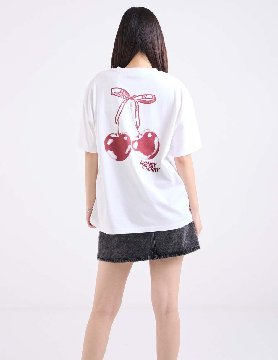 Playera manga corta cuello redondo para mujer 2