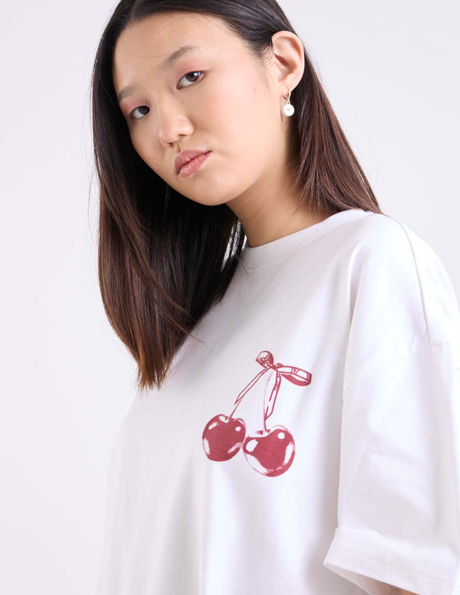 Playera manga corta cuello redondo para mujer 4