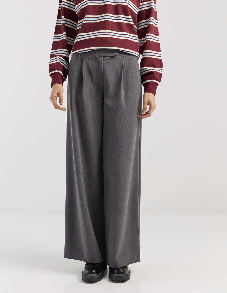 Pantalón coulotte amplio para mujer