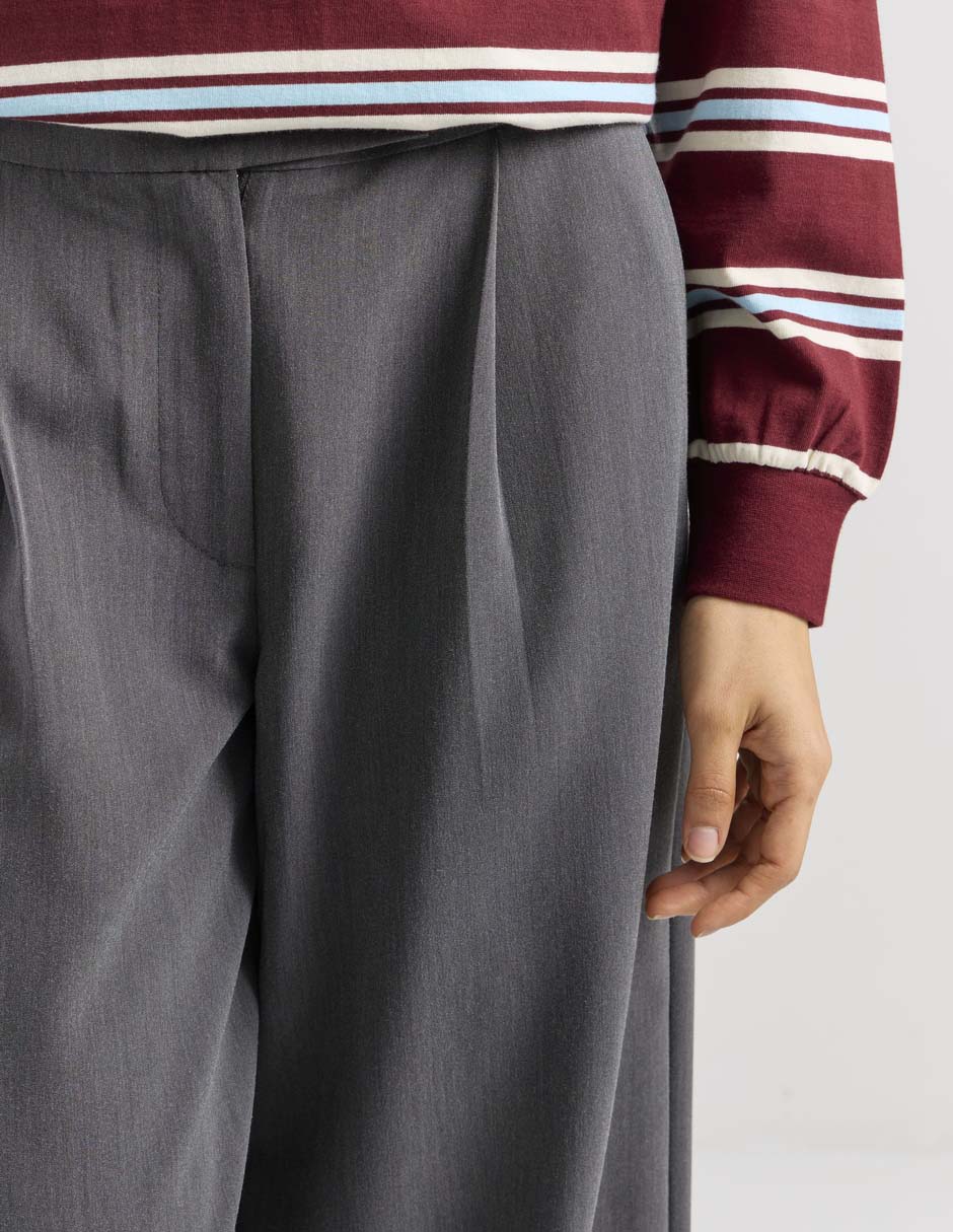 Pantalón coulotte amplio para mujer 4