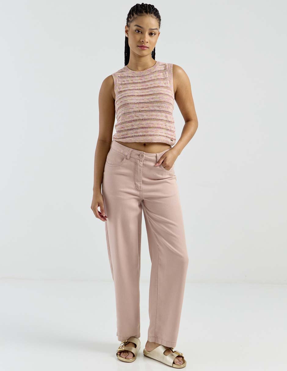 Top cuello redondo tirante ancho 3