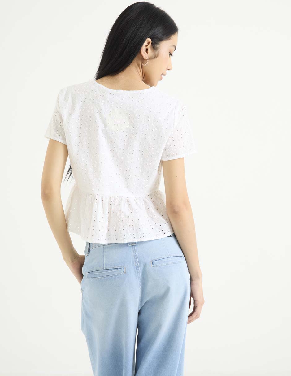 Blusa manga corta para mujer 2