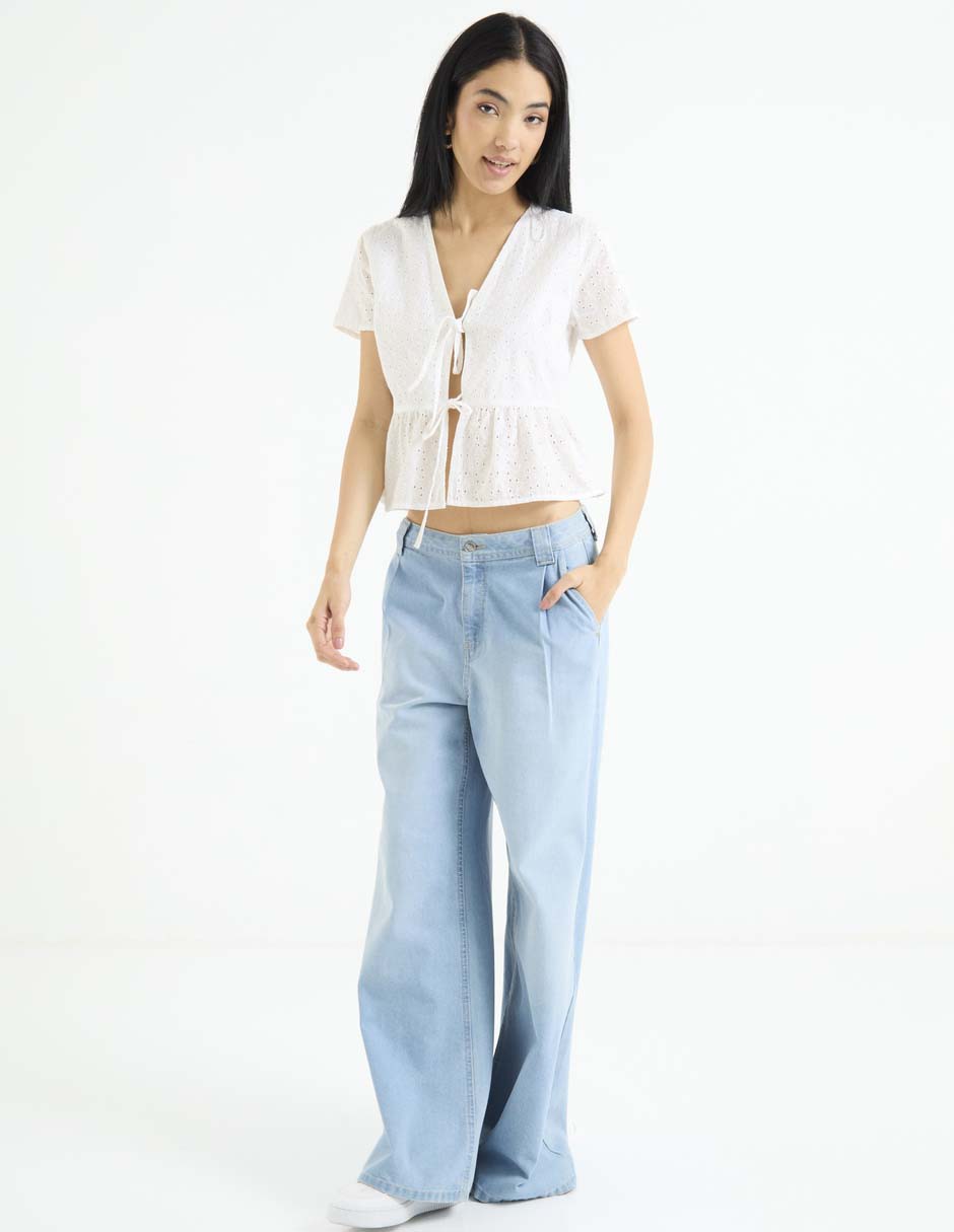 Blusa manga corta para mujer 3