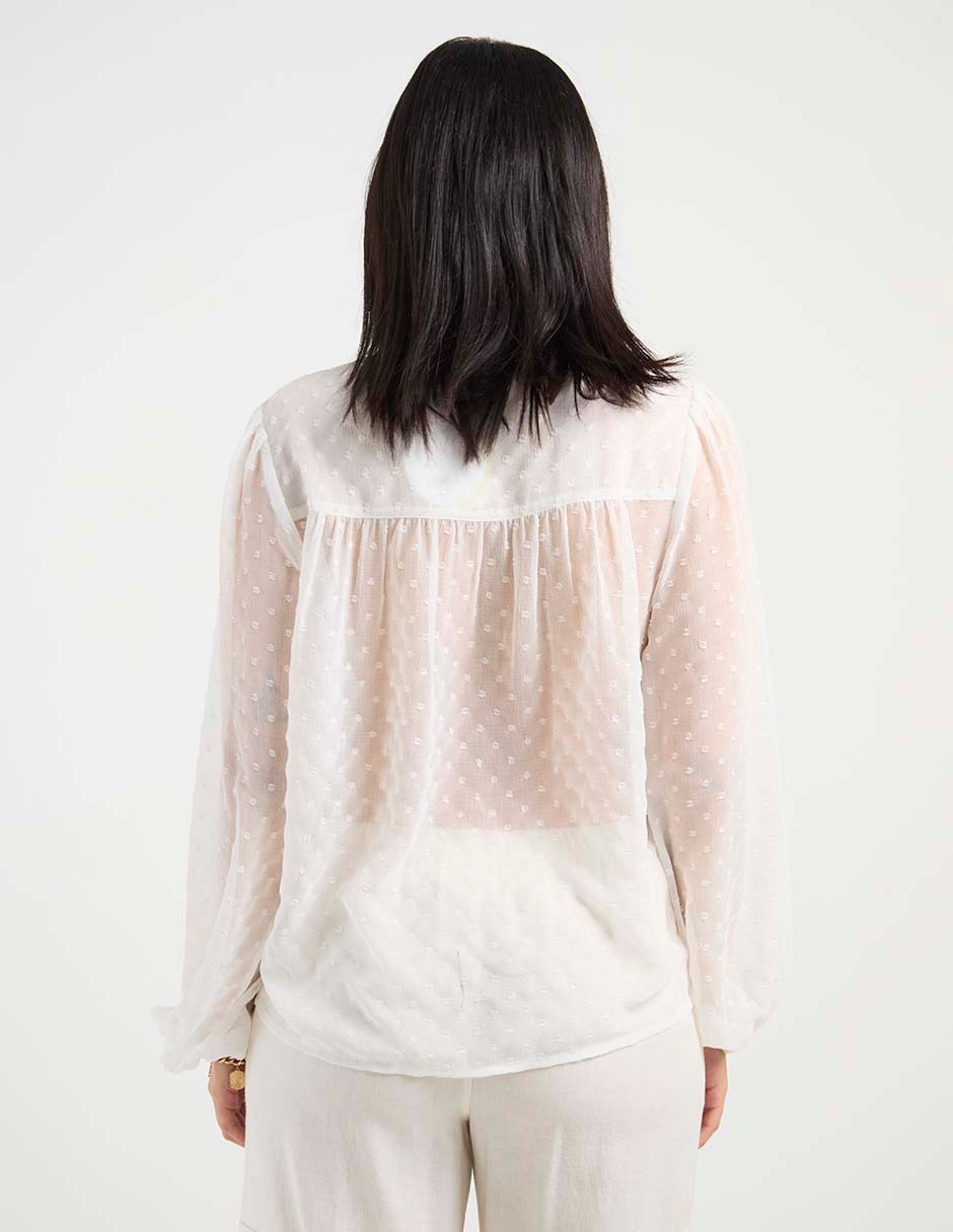 Blusa manga larga para mujer 6