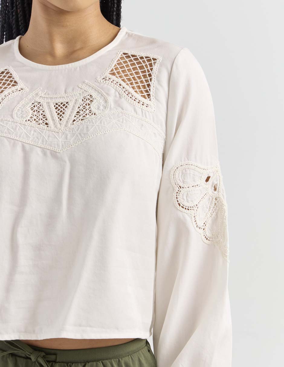 Blusa manga larga para mujer 4