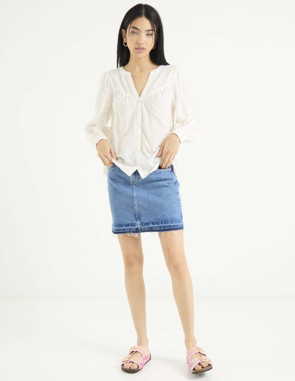 Blusa manga larga para mujer 3