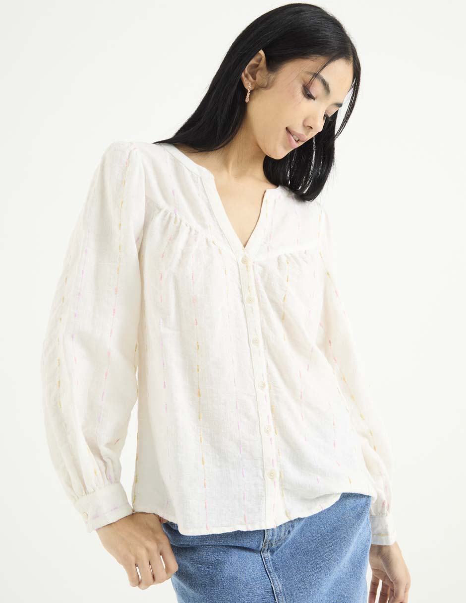Blusa manga larga para mujer 4