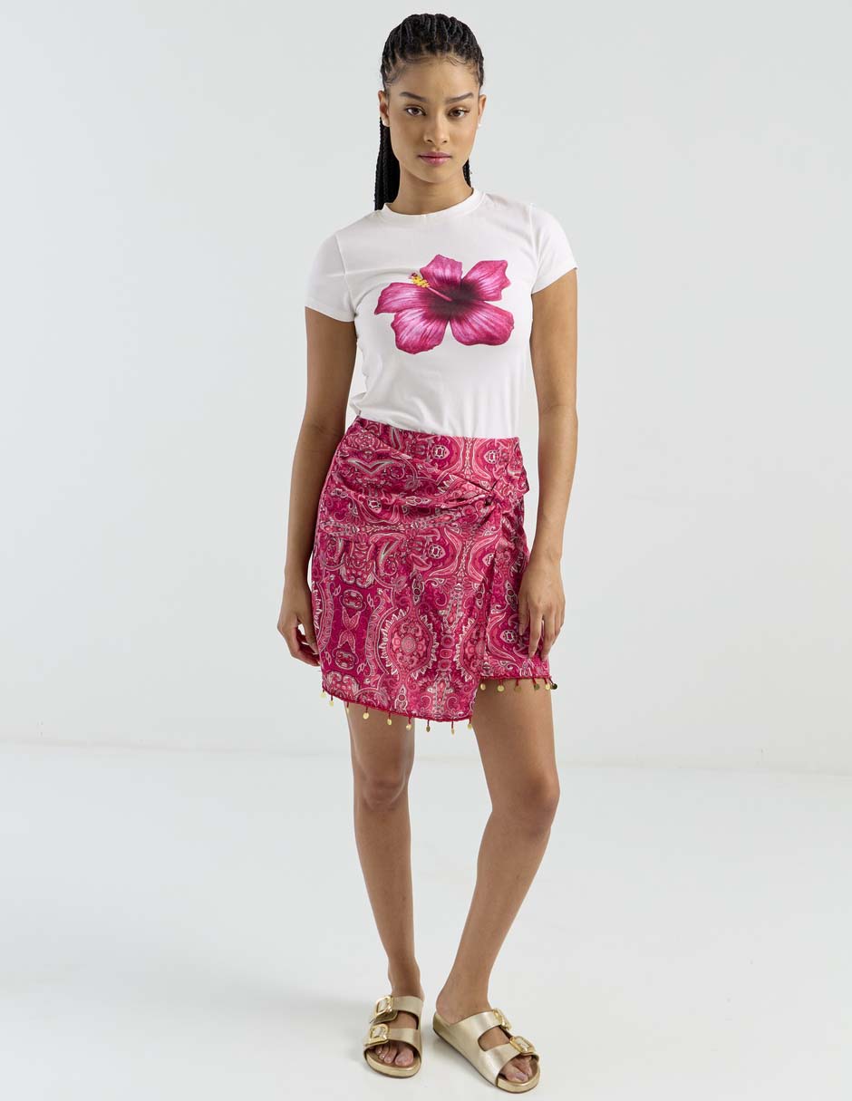 Playera manga corta cuello redondo para mujer 3