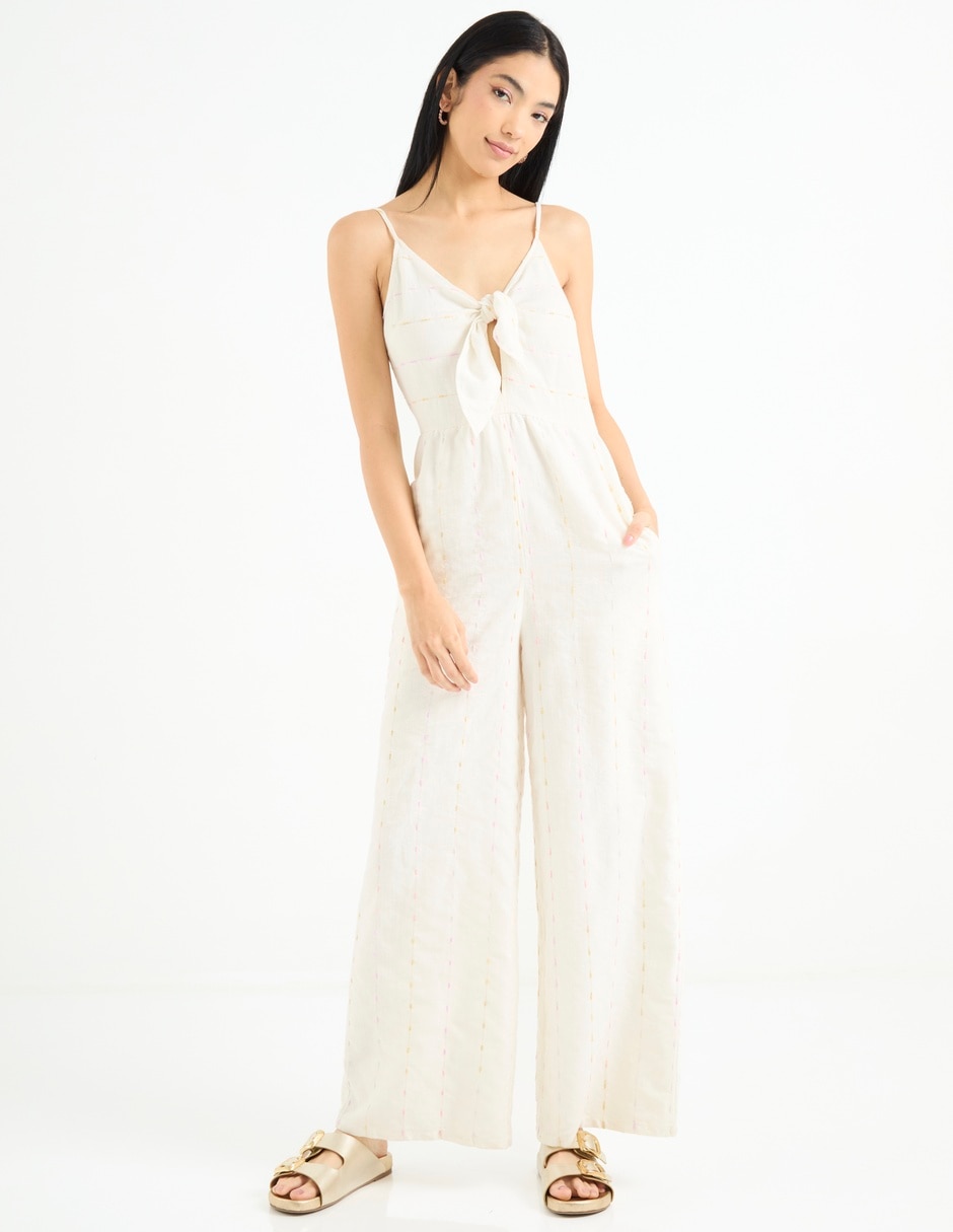 Jumpsuit estampado a rayas para mujer