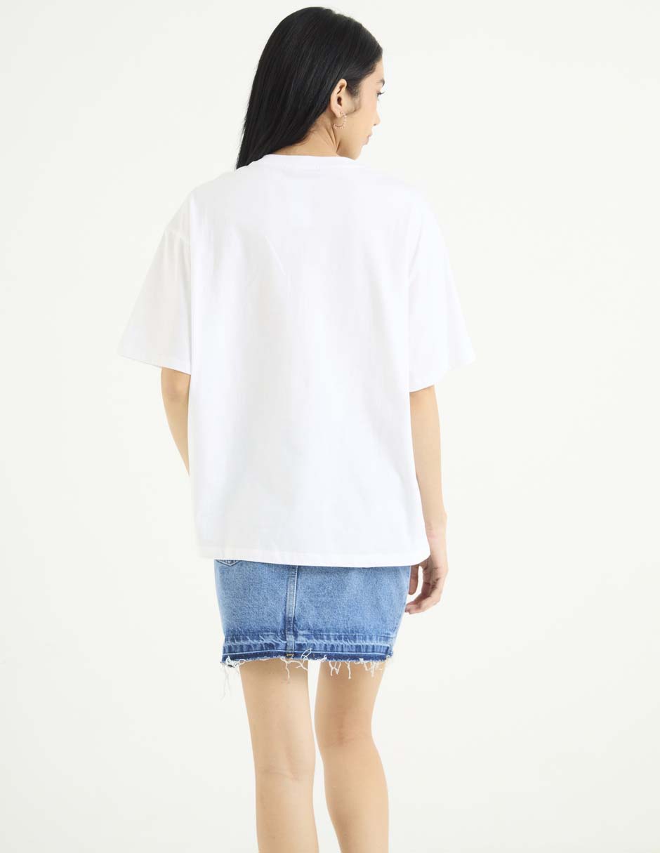 Playera manga corta cuello redondo para mujer 2