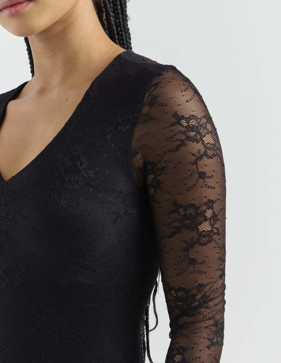 Body escote v para mujer 4