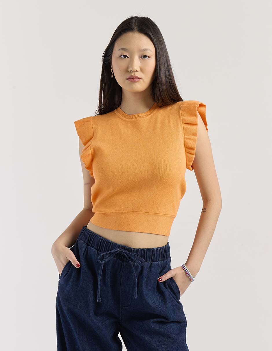 Blusa manga corta para mujer