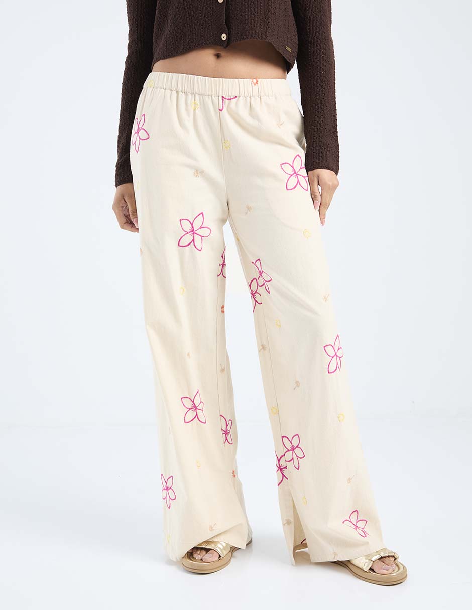Pantalón relaxed amplio para mujer