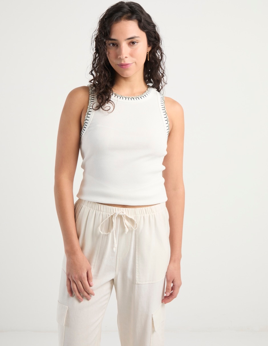Top cuello redondo tirante ancho 2