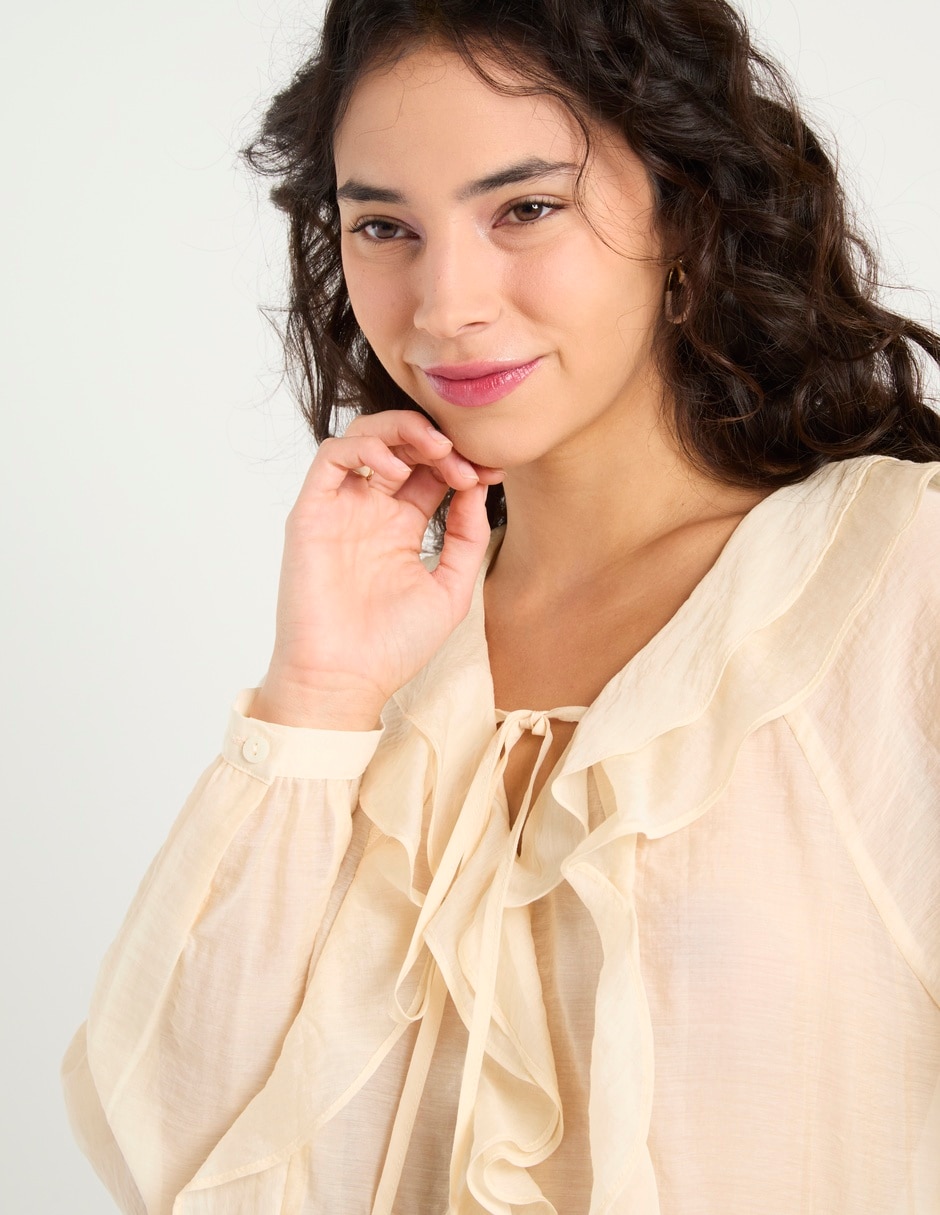 Blusa manga larga para mujer 4