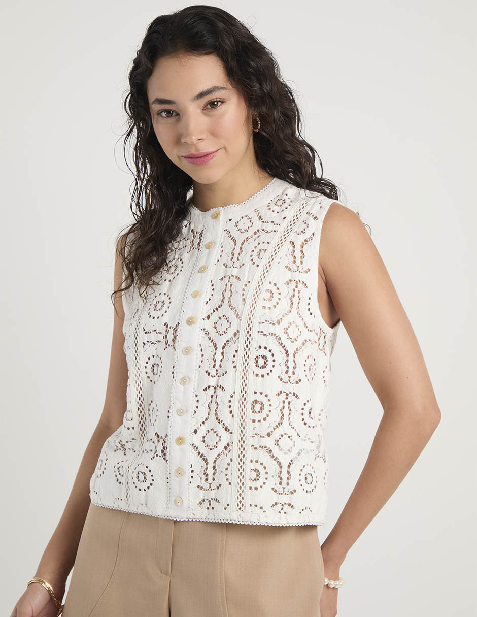 Playera cuello redondo para mujer