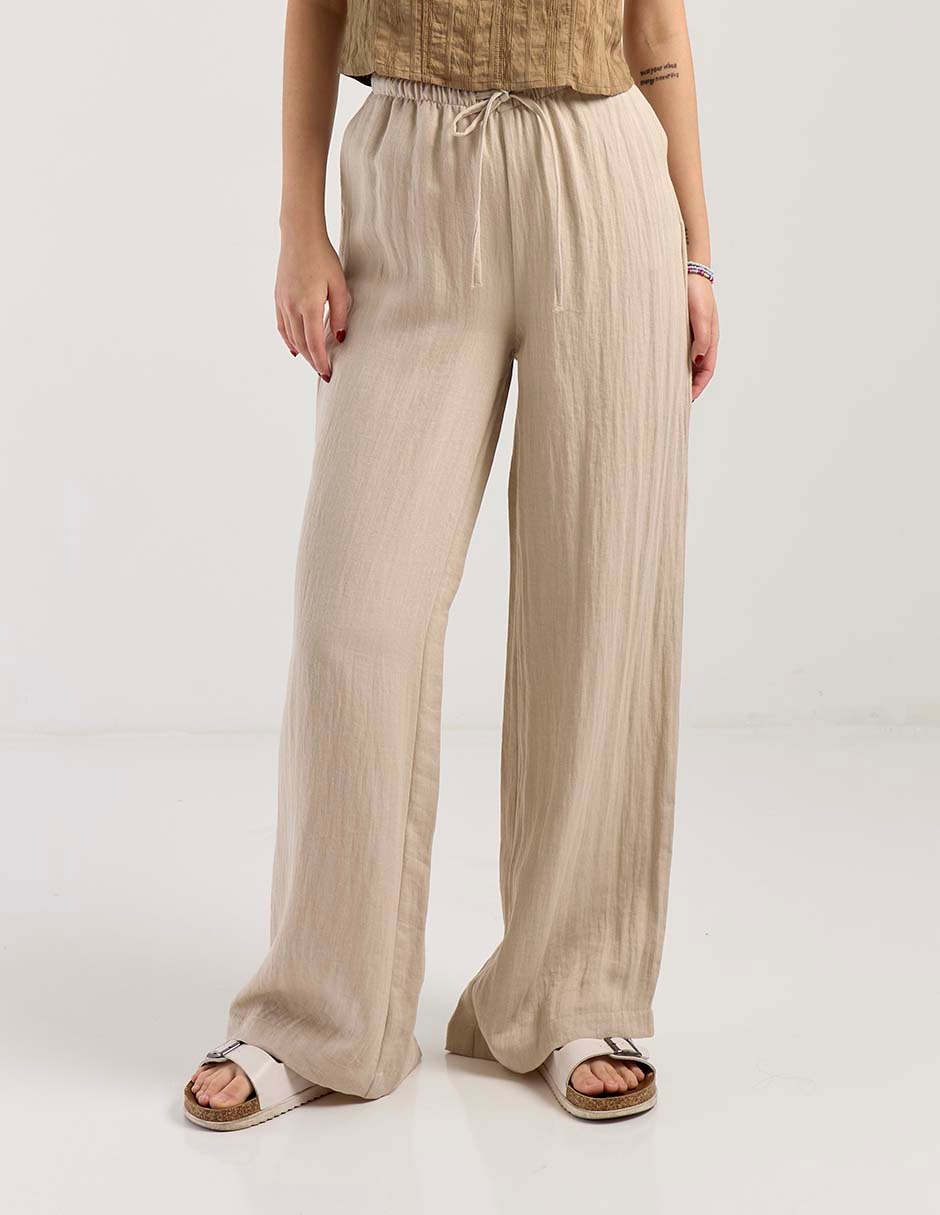 Pantalón relaxed amplio para mujer