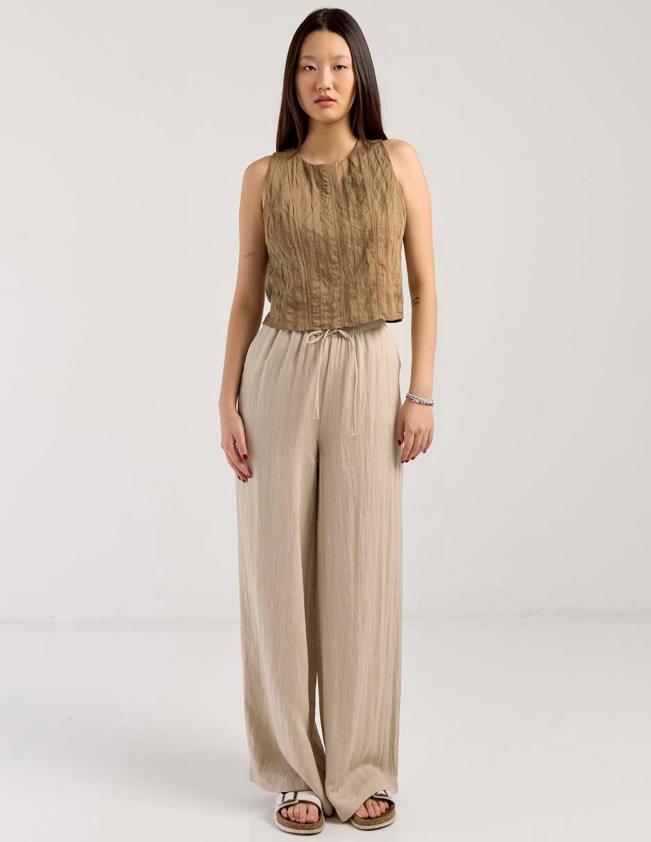 Pantalón relaxed amplio para mujer 6