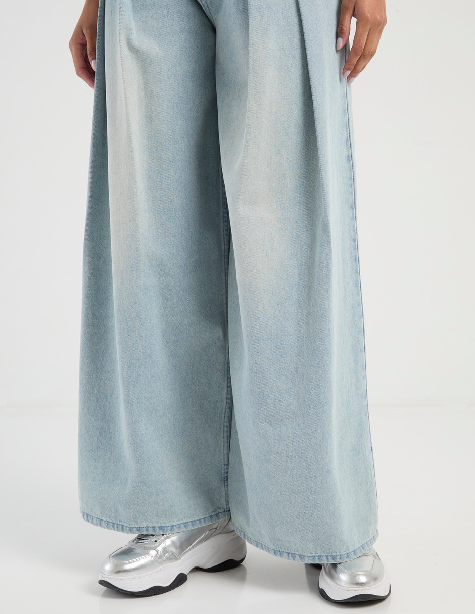 Jeans relaxed wide leg para mujer 5
