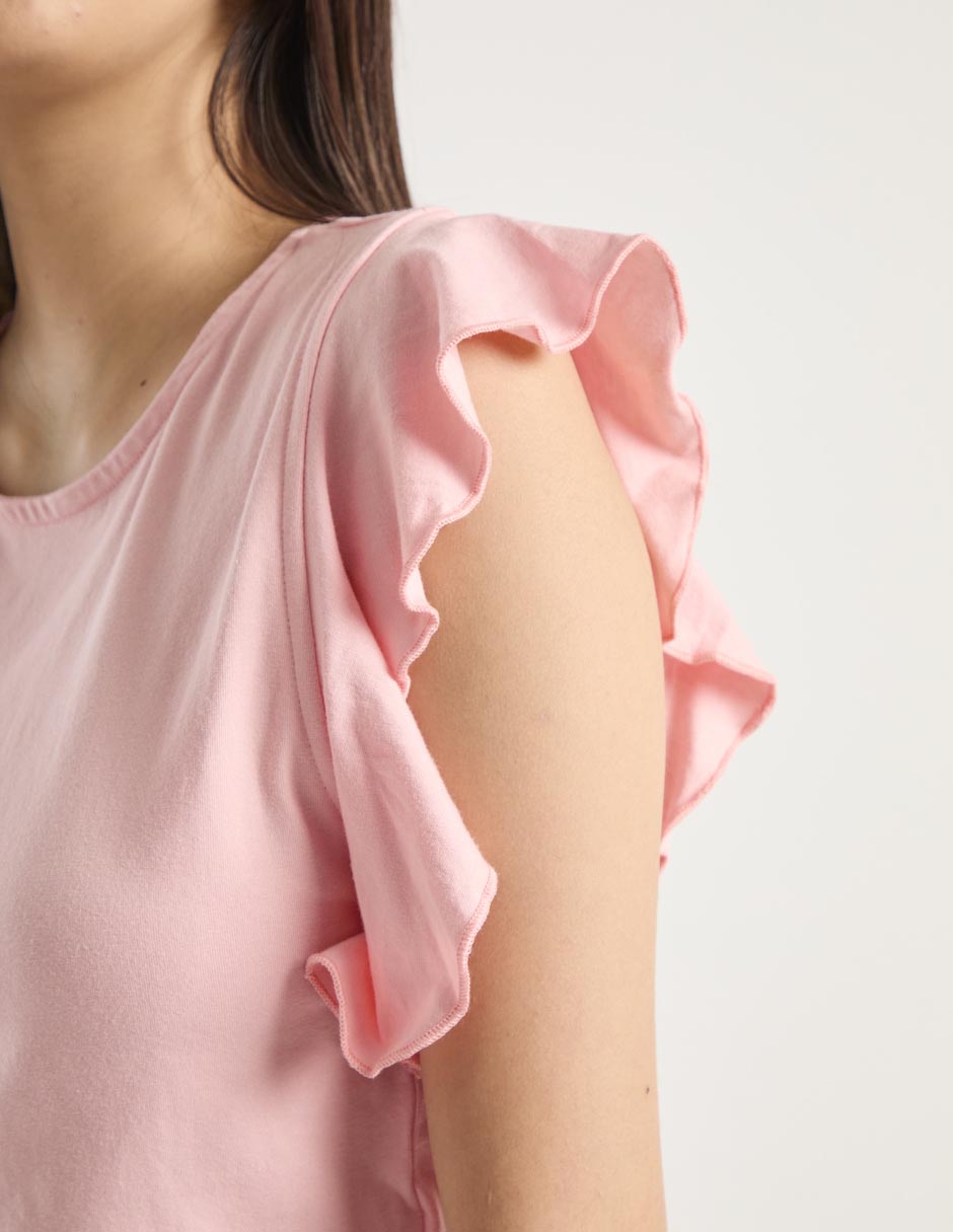 Blusa manga corta para mujer 4