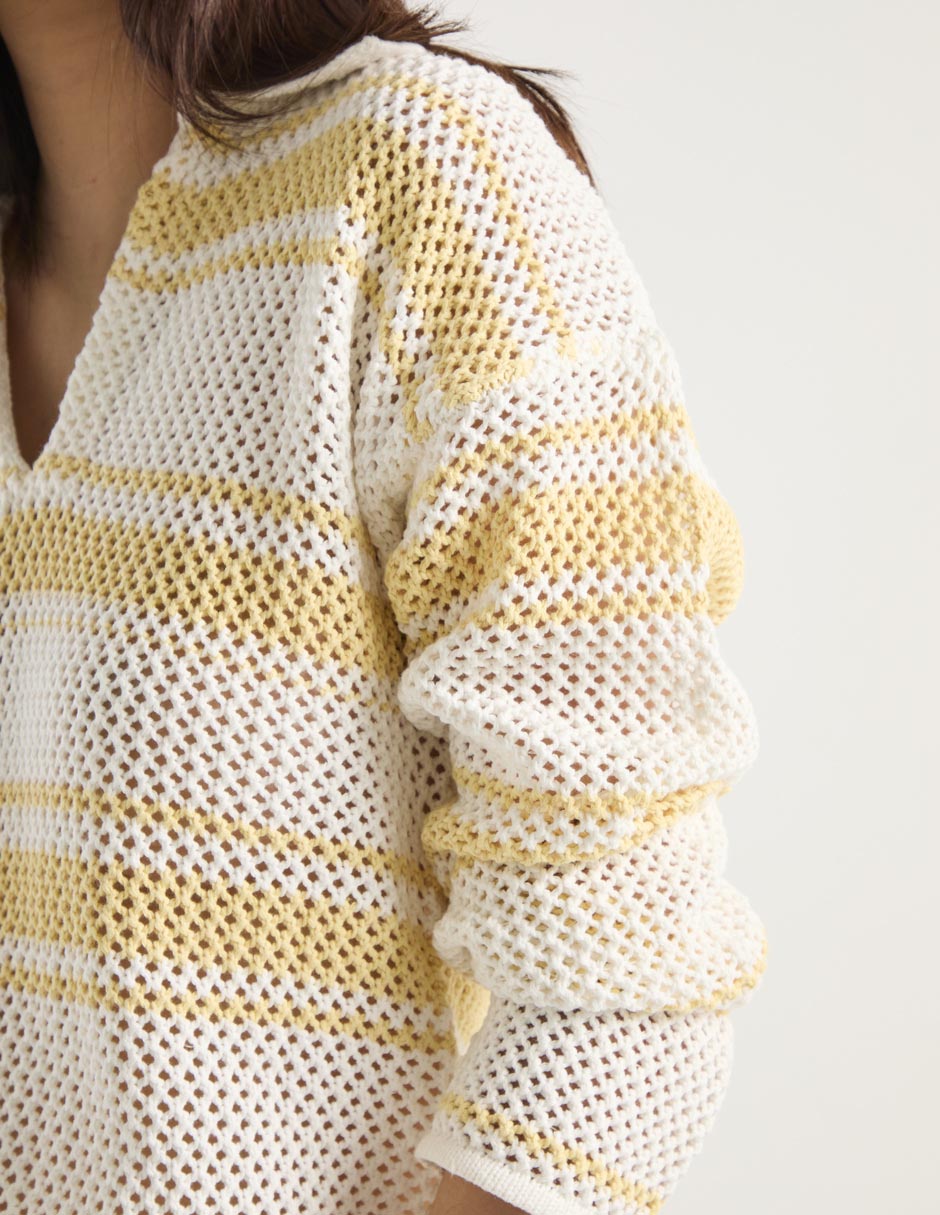 Suéter cuello v para mujer 4