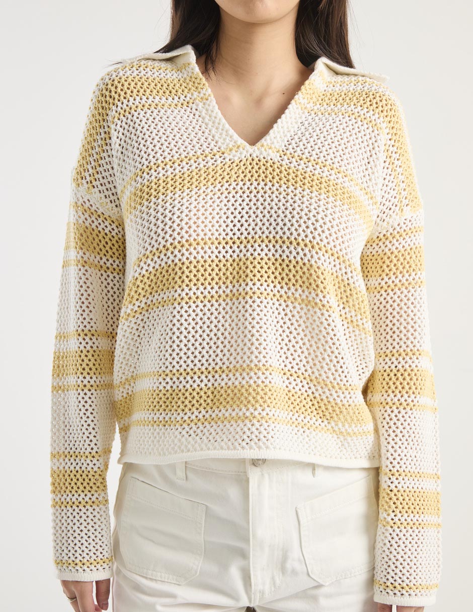 Suéter cuello v para mujer 5
