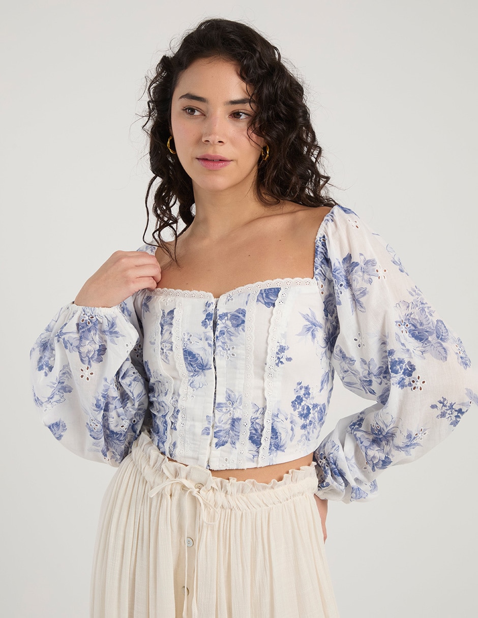 Blusa manga larga para mujer 2