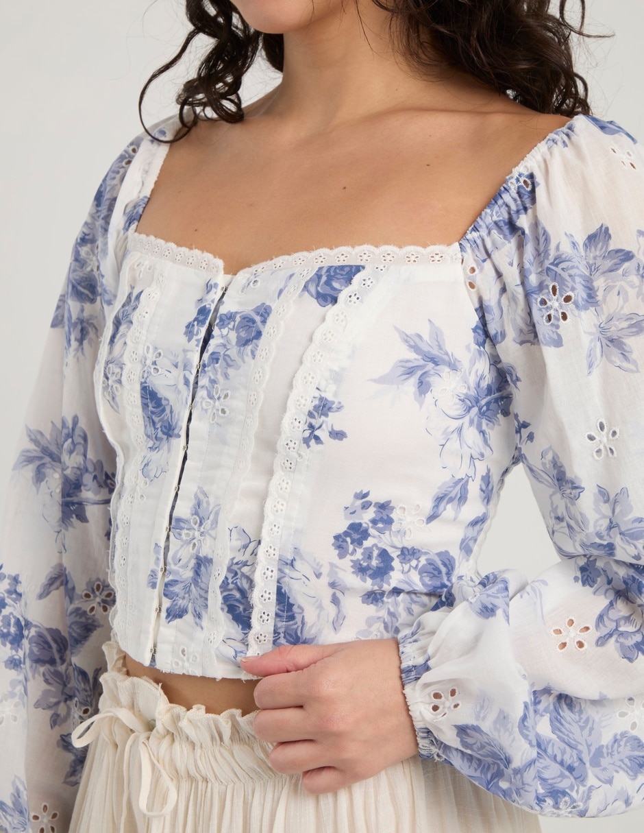 Blusa manga larga para mujer 5