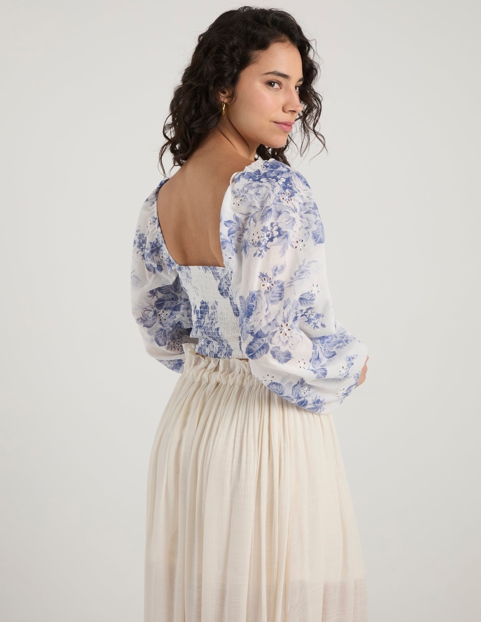Blusa manga larga para mujer 6