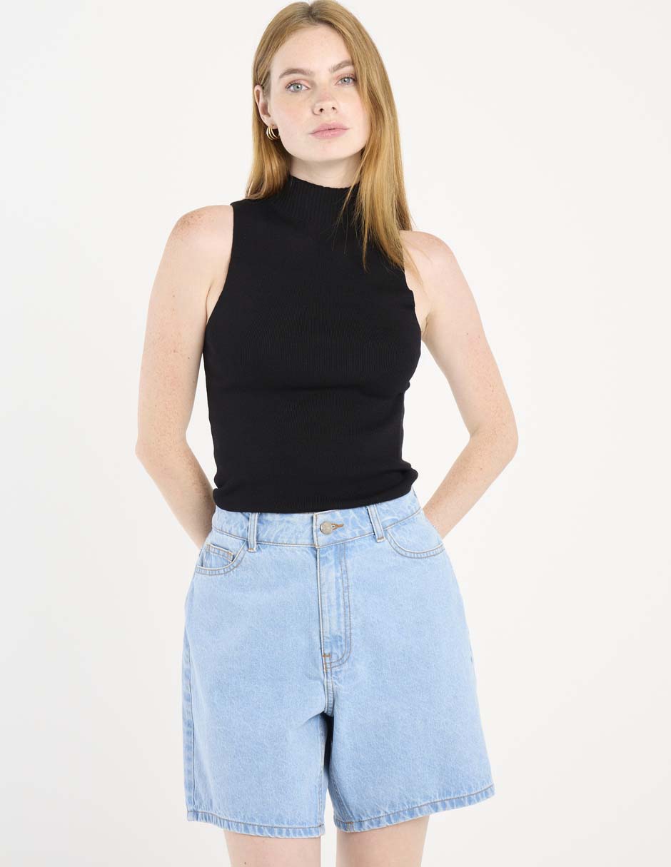 Suéter cuello redondo para mujer