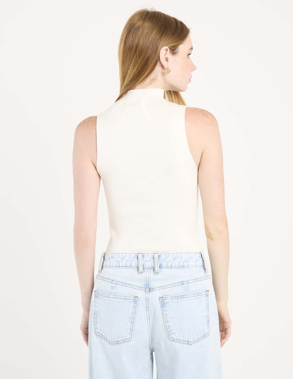 Suéter cuello redondo para mujer 2
