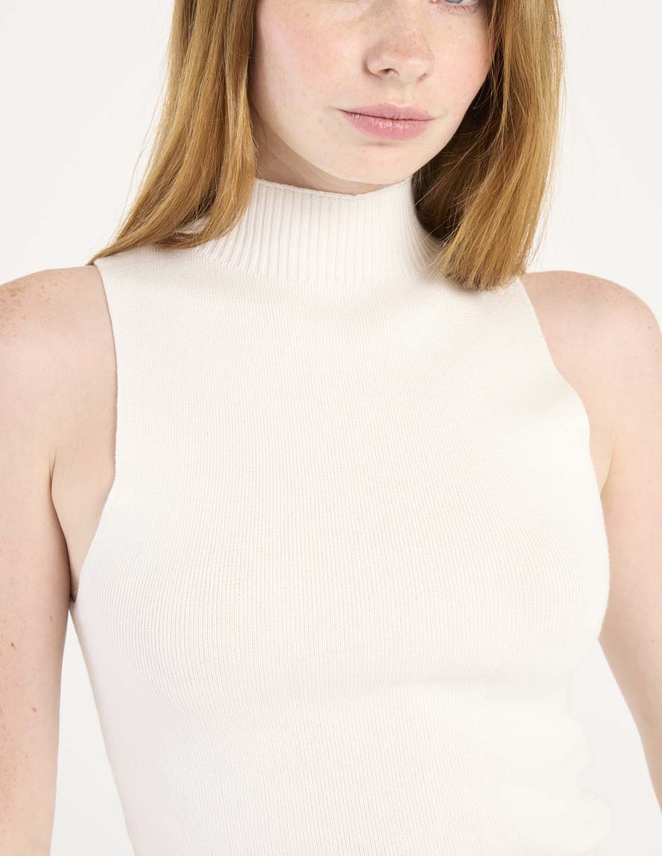Suéter cuello redondo para mujer 4