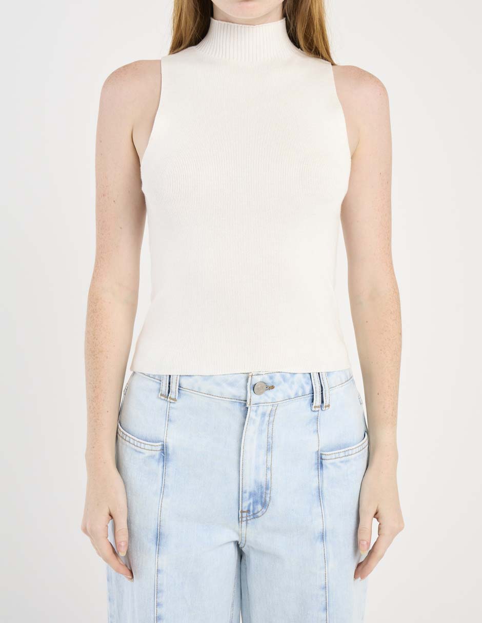Suéter cuello redondo para mujer 5